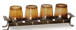 Amber Stemless Candle Votives