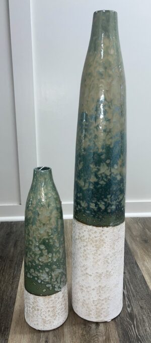 Green Vase Set