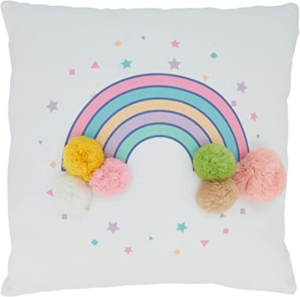 Rainbow Confetti Pillow