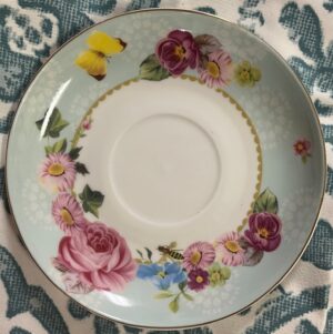 Floral Teacup and Saucer