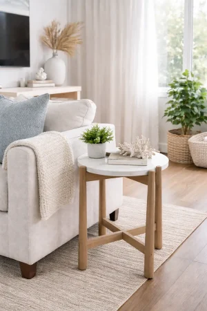 Coastal Retreat Round Side Table